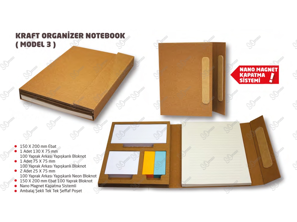 Kraft Organizer Notebook