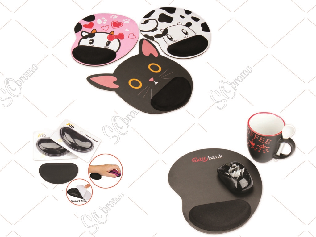 Yapıştırma Bilekli Mausepad